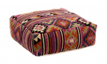 Byt till bild nr 1 (PUFF Jute 60x60 Lila/Natur/Orange)