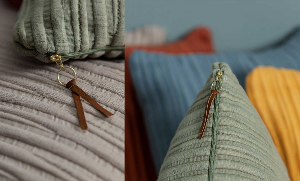 JARAMI Kuddfodral Senapsgul 45x45 i gruppen Mattor & Textil / Prydnadskuddar / Kuddfodral hos SoffaDirekt.se (103073)