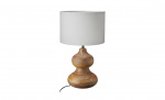 Byt till bild nr 1 (AURA Bordslampa 17x27 Natur/Vit)