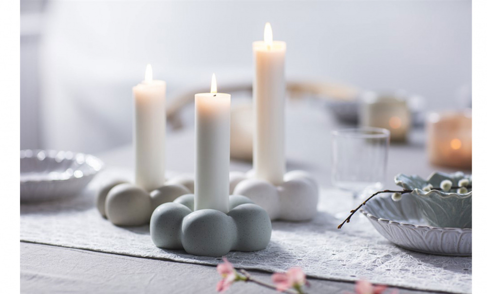 MAYA Ljusstake Creme i gruppen Dekoration / Ljusstakar och Lyktor hos SoffaDirekt.se (104556)