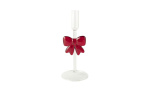 Byt till bild nr 1 (HOLLY JOLLY Ljusstake Klarglas/Röd)