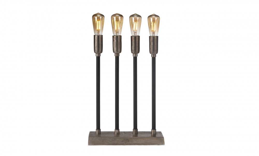 COMET Ljusstake 25 cm Svart/Silver i gruppen Belysning hos SoffaDirekt.se (1092505)