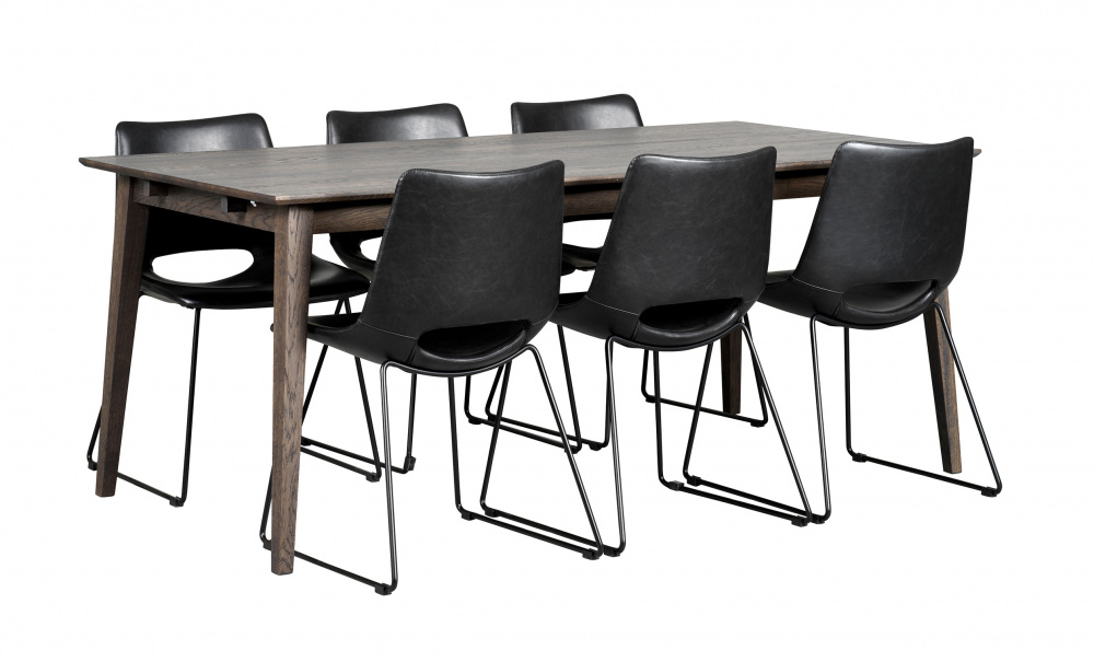 FILIPPA Matbord 180 Mrkbrun ek i gruppen Matplats / Bord / Matbord hos SoffaDirekt.se (113727)