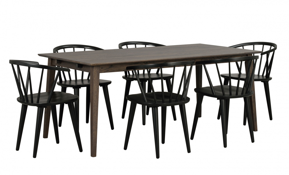 FILIPPA Matbord 180 Mrkbrun ek i gruppen Matplats / Bord / Matbord hos SoffaDirekt.se (113727)