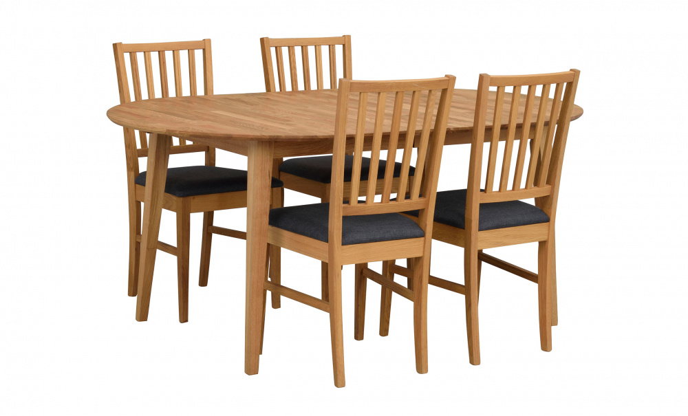 FILIPPA Matbord Ovalt 170 Ek i gruppen Matplats / Bord / Matbord hos SoffaDirekt.se (117625-1)