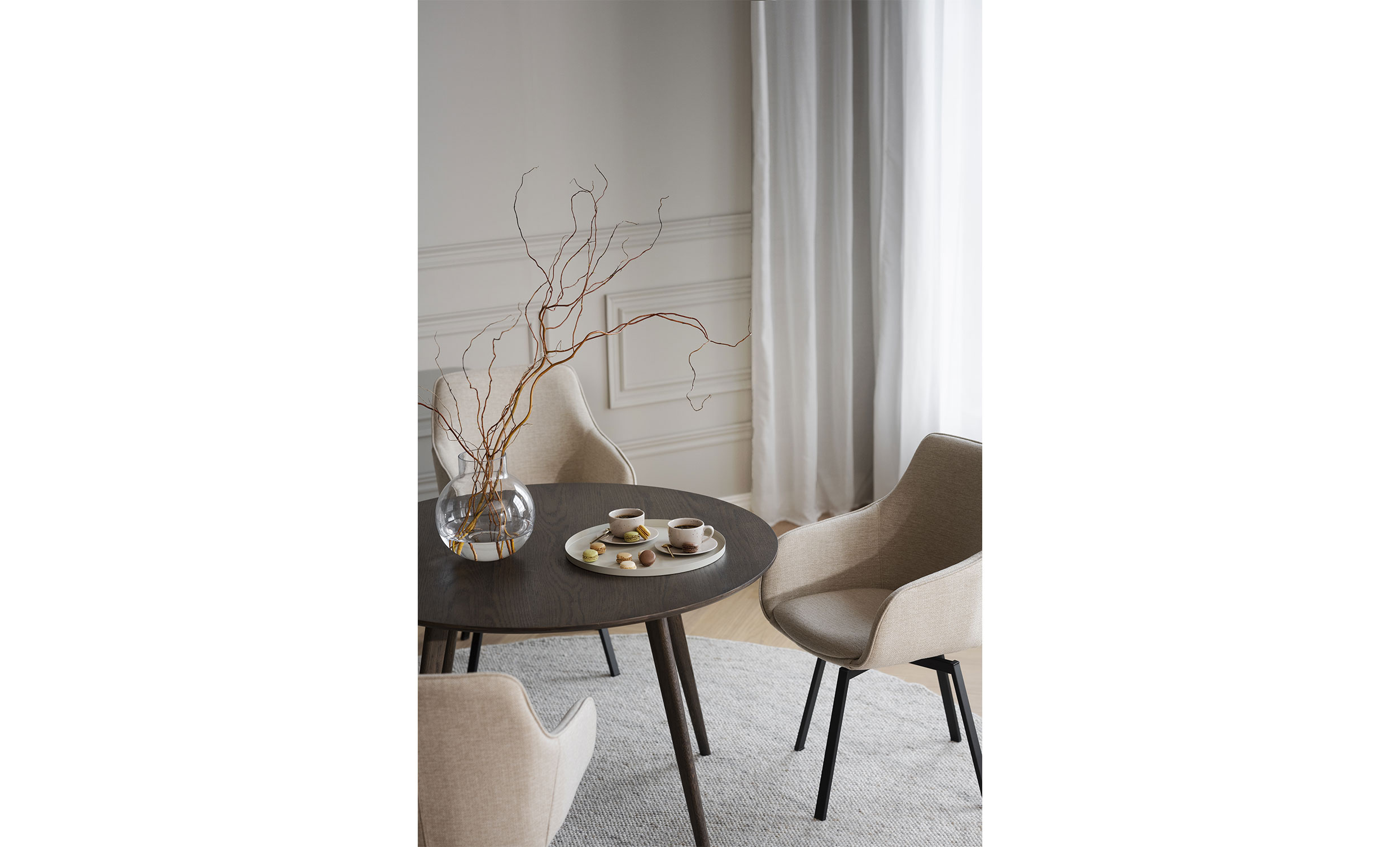 ALISON Karmstol Ljusbeige