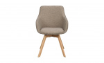 ALISON Karmstol Mörkbeige/Ek