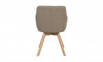 ALISON Karmstol Mörkbeige/Ek