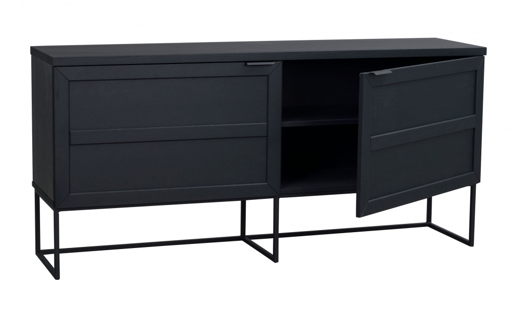 EVERETT Sideboard 160 Svart i gruppen Vardagsrum / Soffbord / Sidobord hos SoffaDirekt.se (118783)