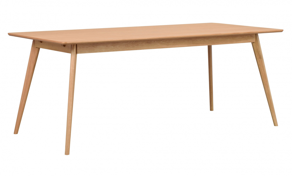 YUMI matbord rekt 190x90 lackad ek i gruppen Matplats / Bord / Matbord hos SoffaDirekt.se (119200)