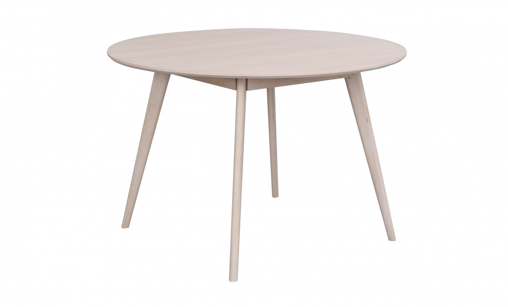 YUMI Matbord Runt 115 Vitpigmenterad ek i gruppen Matplats / Bord / Matbord hos SoffaDirekt.se (119223)