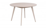 YUMI Matbord Runt 115 Vitpigmenterad ek