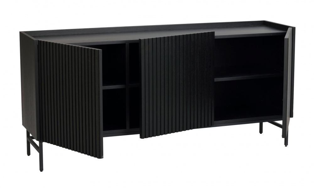 HALIFAX Sideboard 160 Svart i gruppen Vardagsrum / Frvaringsmbler / Sideboards hos SoffaDirekt.se (119906)