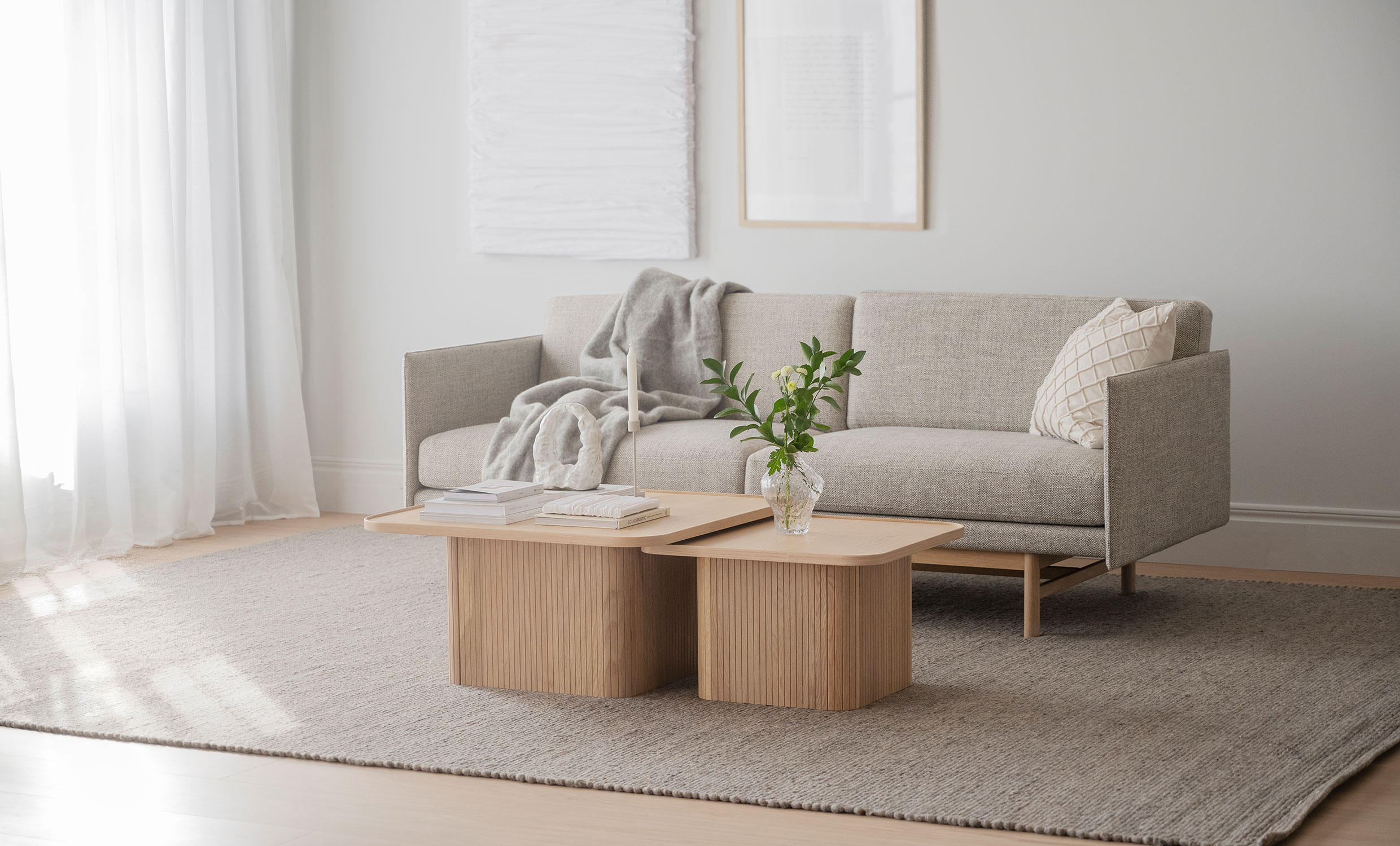 SULLIVAN Soffbord 80x80 Vitpigmenterad