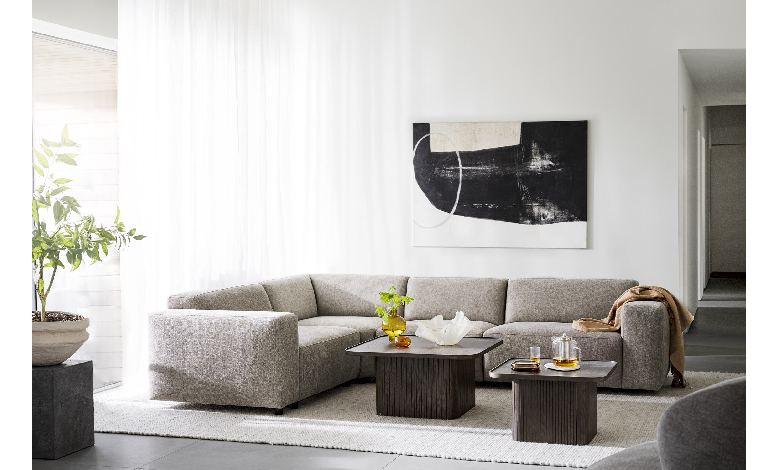 SULLIVAN Soffbord 80x80 Brun