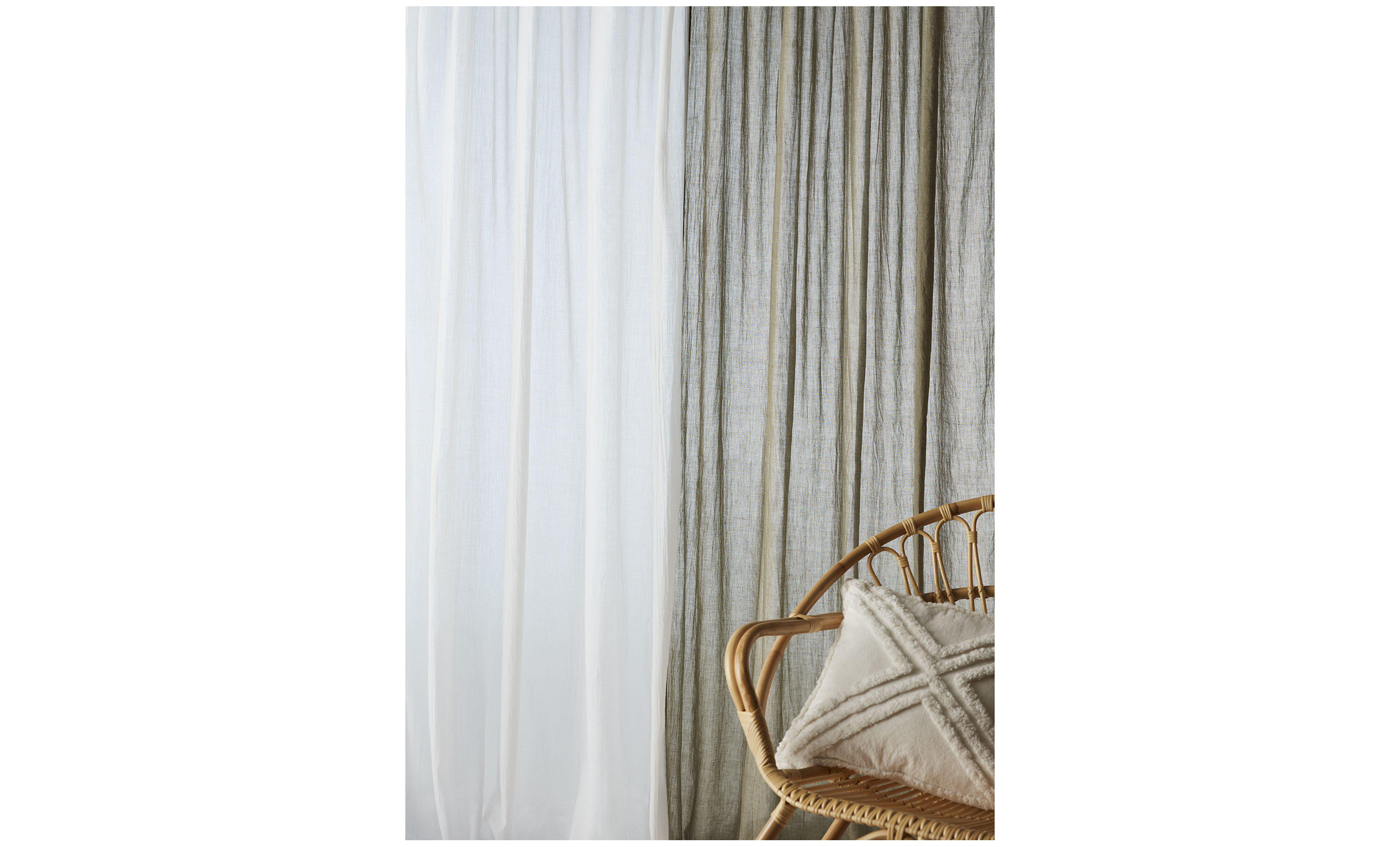 SANDY Gardin 280cm Offwhite