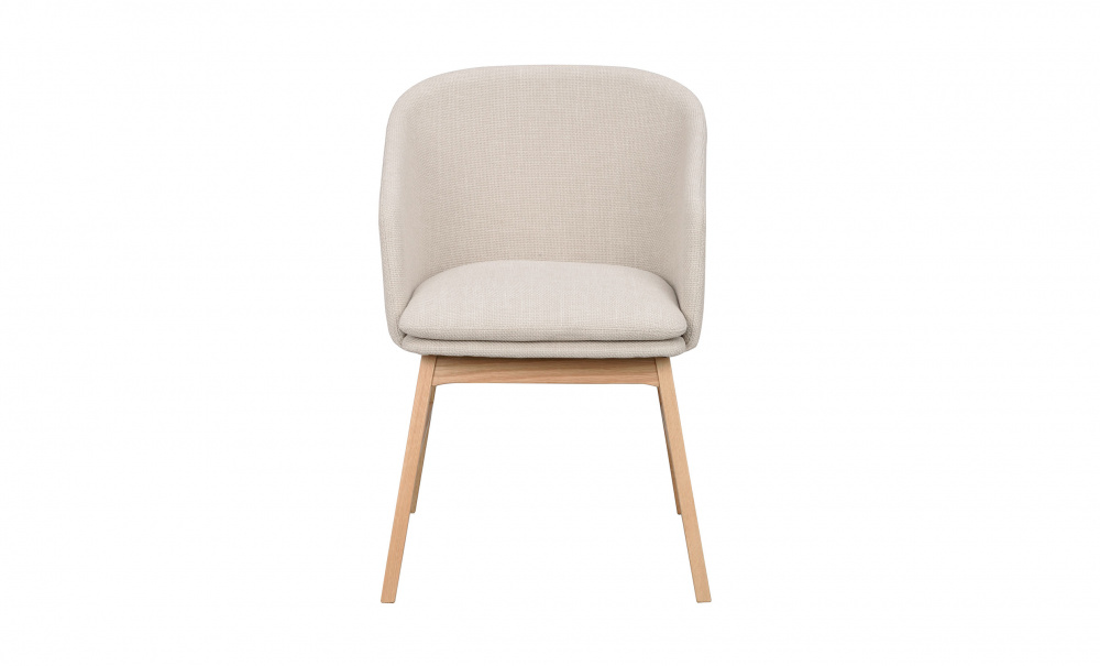 WINDHAM Karmstol beige tyg/ek i gruppen Matplats / Sittmbler / Stolar hos SoffaDirekt.se (120664)