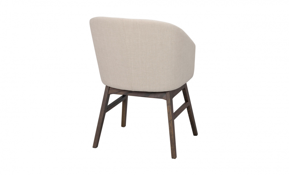 WINDHAM Karmstol beige tyg/brun i gruppen Matplats / Sittmbler / Stolar hos SoffaDirekt.se (120666)