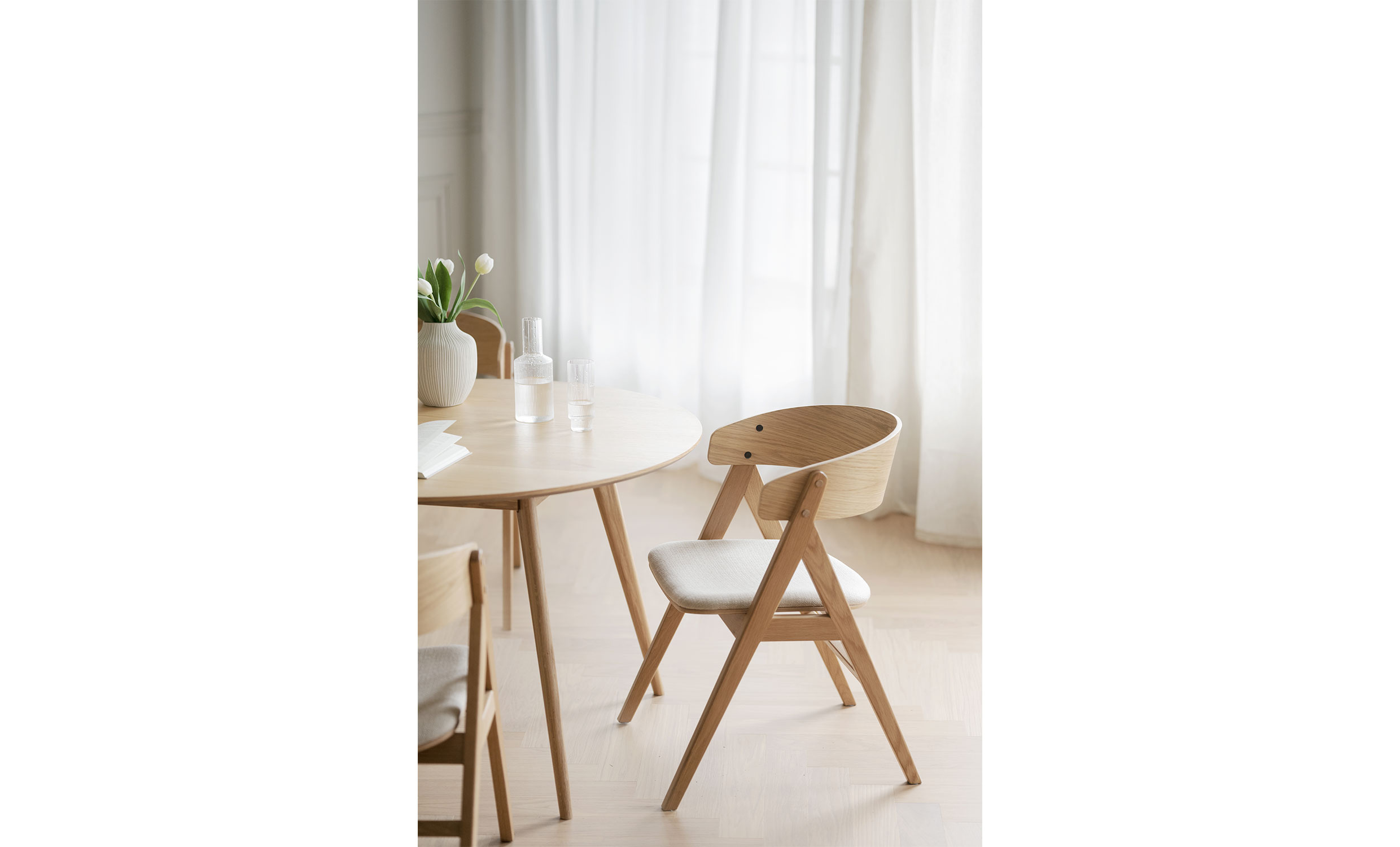 WATERTON Karmstol ek/beige