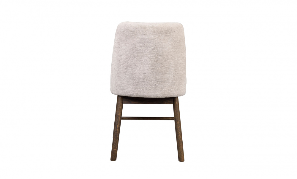 AMESBURY Stol ljusbeige tyg/bruna ekben i gruppen Matplats hos SoffaDirekt.se (120996)