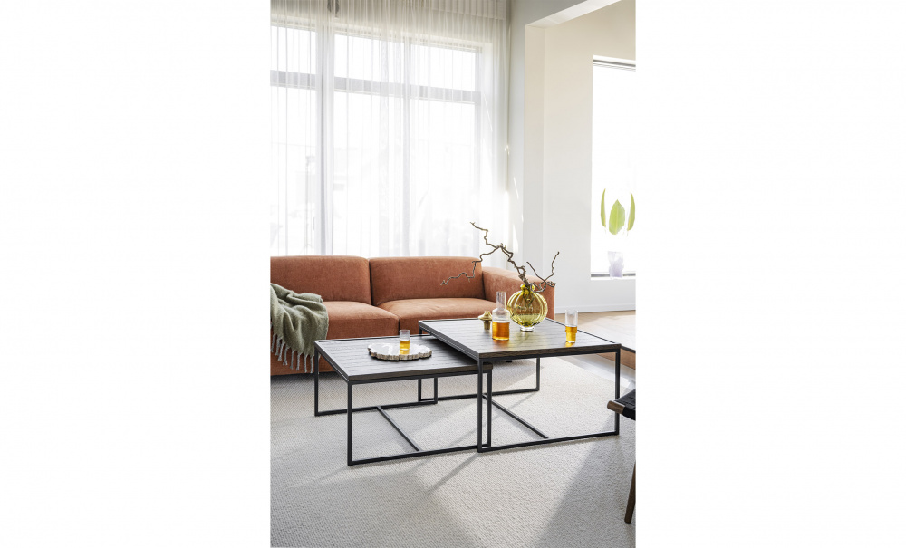 DEERFIELD Soffbord 80x80 Brun i gruppen Vardagsrum / Soffbord / Trbord hos SoffaDirekt.se (121031)