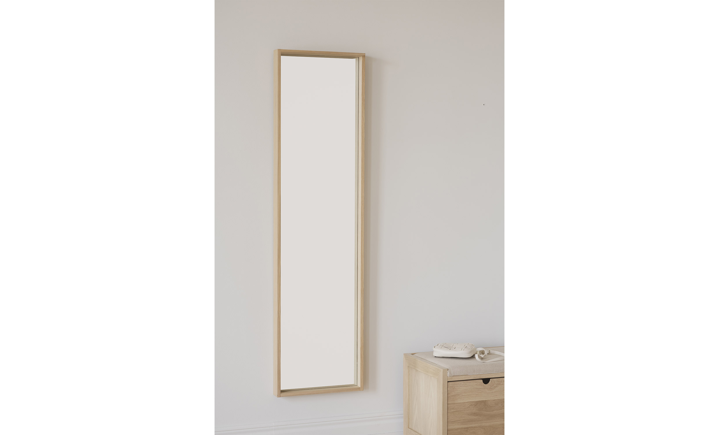HILLMOND Spegel 40x150 Vitpigmenterad