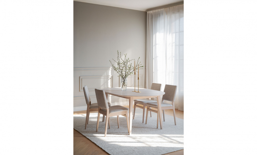 Bild nr 2 (MEDFORD Stol Ljusbeige, Vitpig)
