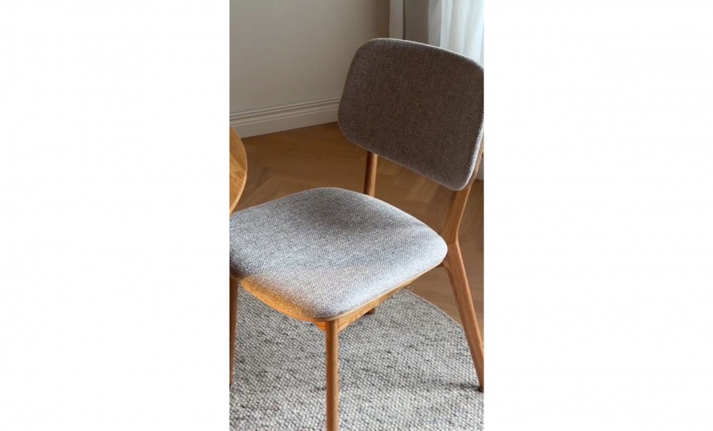 Bild nr 3 (BARRETT Stol Ljusbeige, Ek)