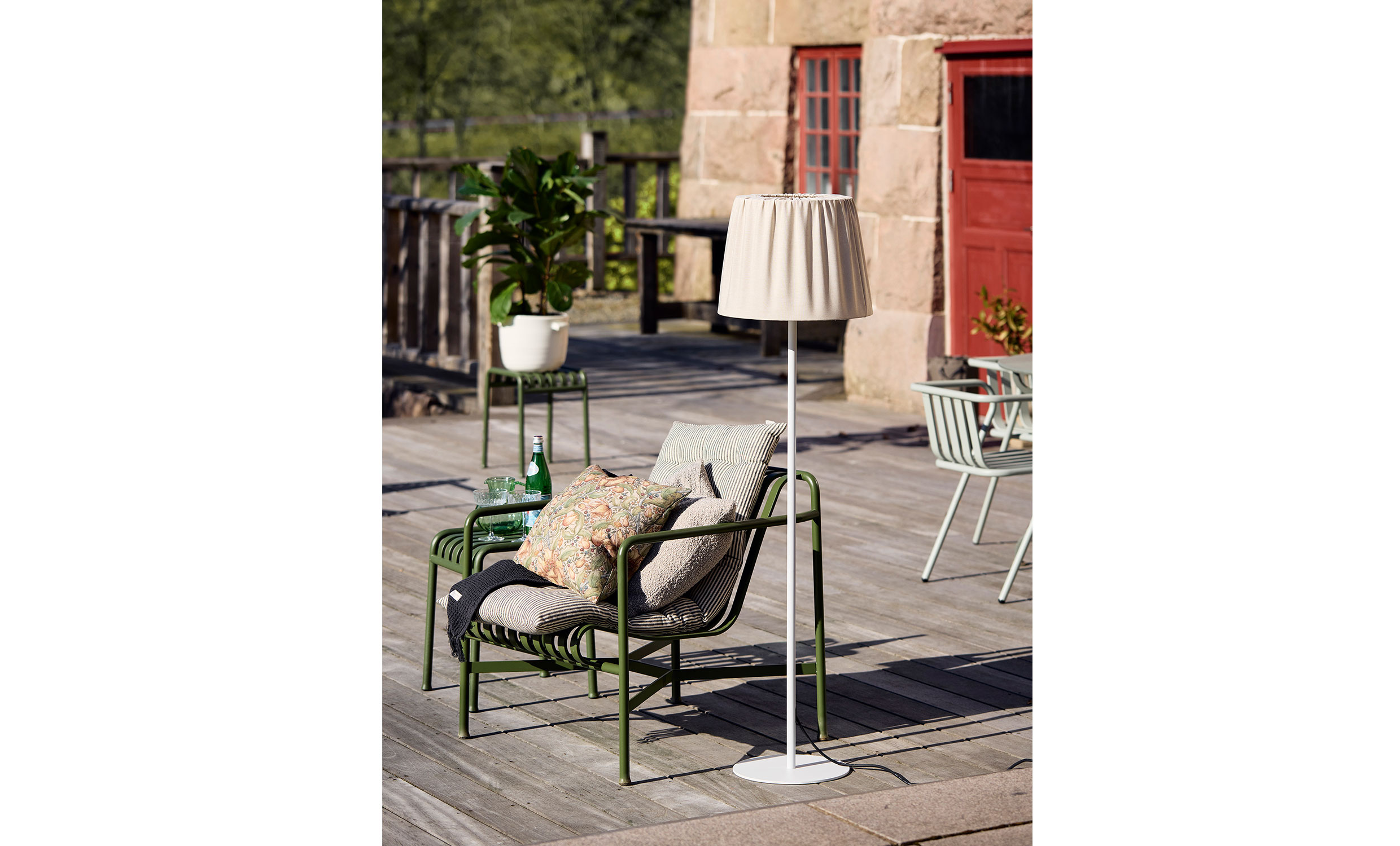 AGNAR Golvlampa Beige