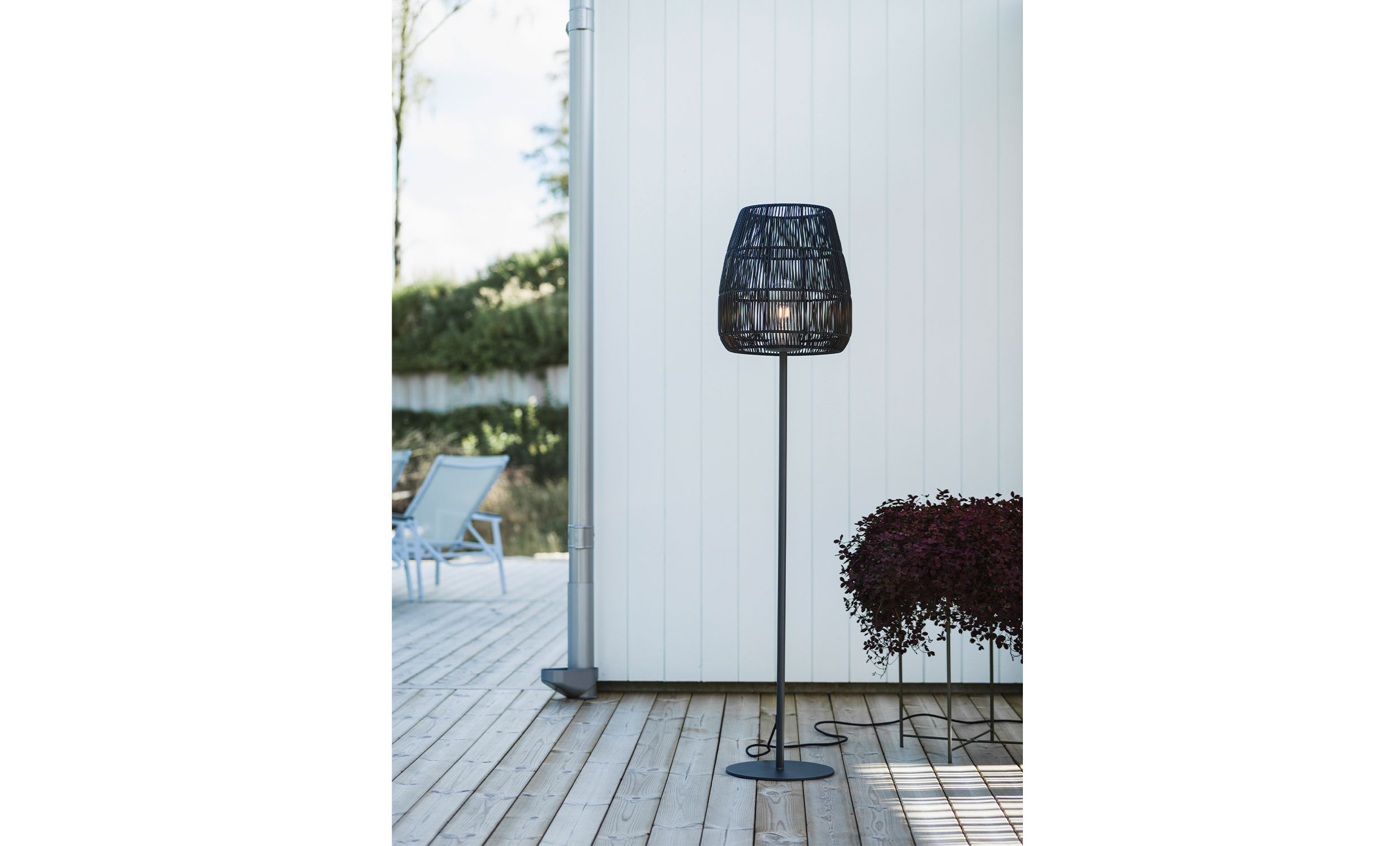 AGNAR Golvlampa Outdoor/Saigon Svart