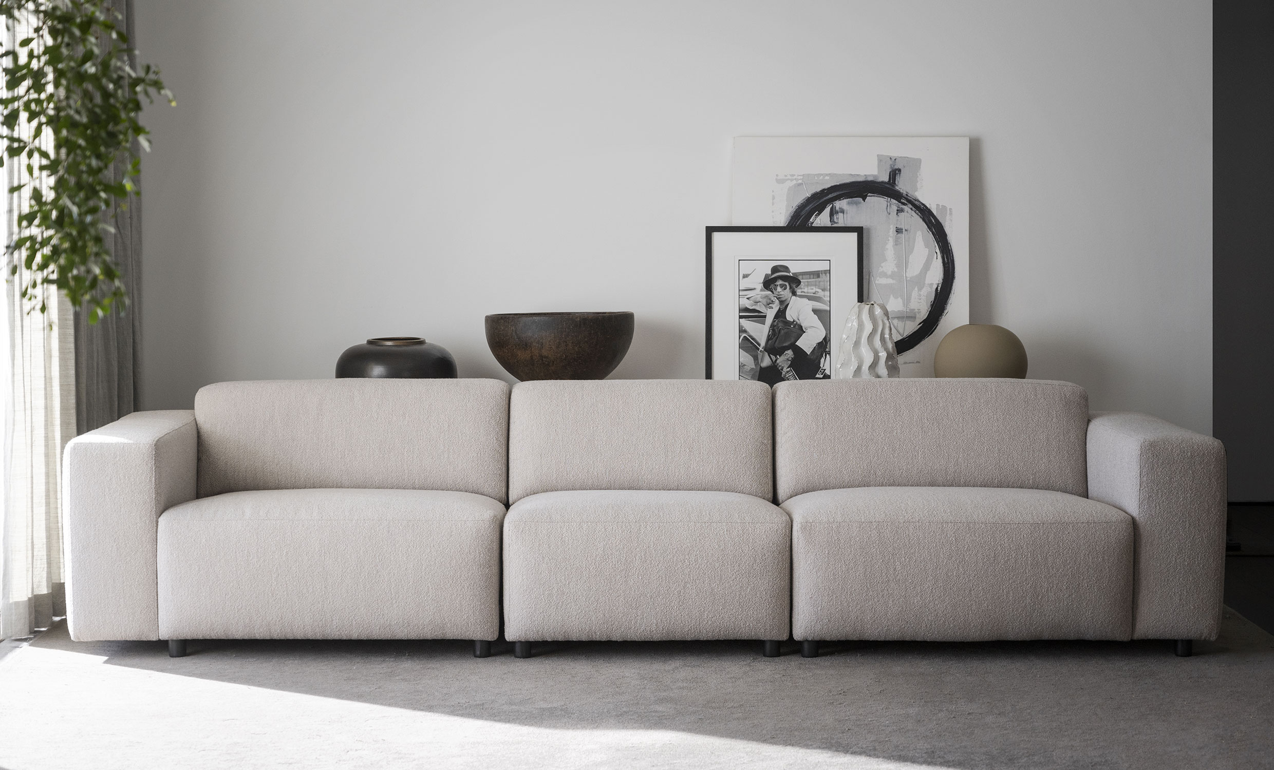 WILLARD soffa 4-sits ljusbeige
