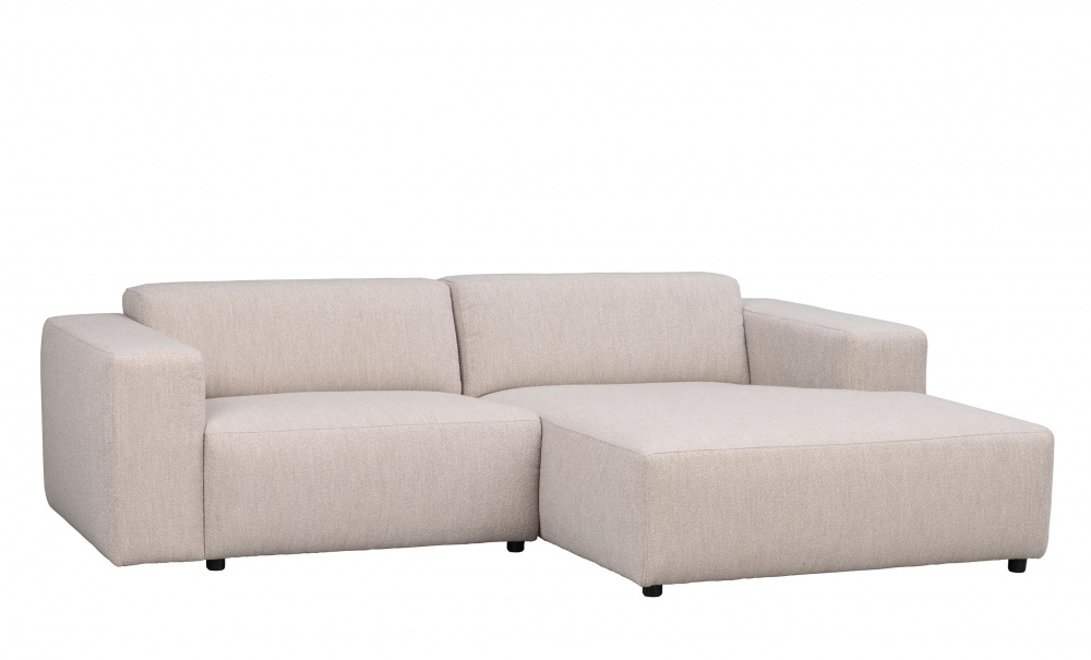 WILLARD soffa 3-sits-schslong hger ljusbeige i gruppen Vardagsrum / Soffor / Divansoffor hos SoffaDirekt.se (121333)