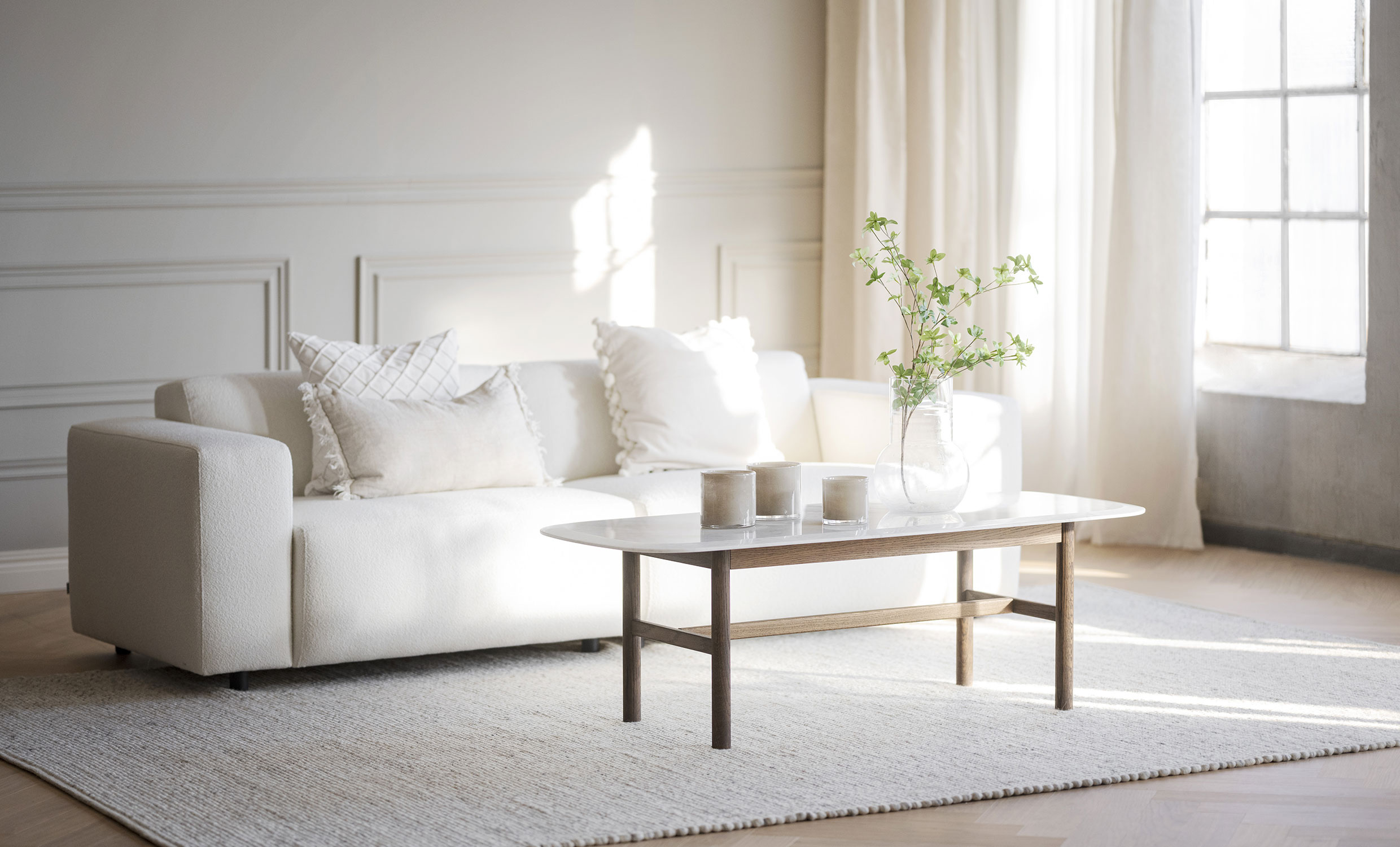 WILLARD soffa 3-sits vit