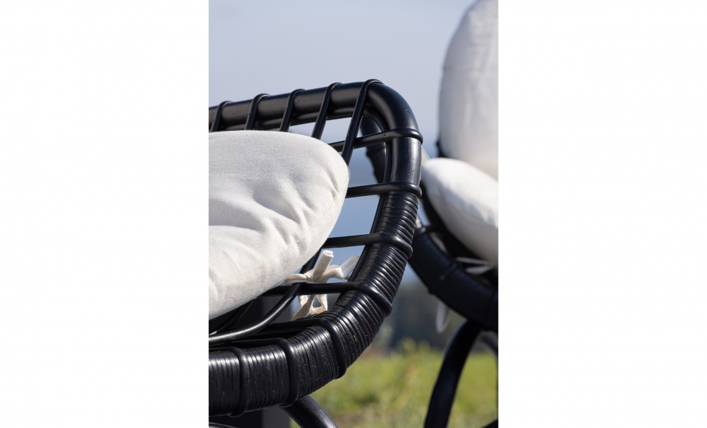 LOA Loungeftlj Svart i gruppen Utembler / Sittmbler / Loungembler hos SoffaDirekt.se (1218-100)