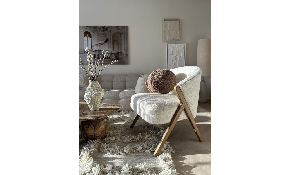 ELSIE Prydnadskudde Nougat 30cm i gruppen Mattor & Textil / Prydnadskuddar hos SoffaDirekt.se (1225-49-066)