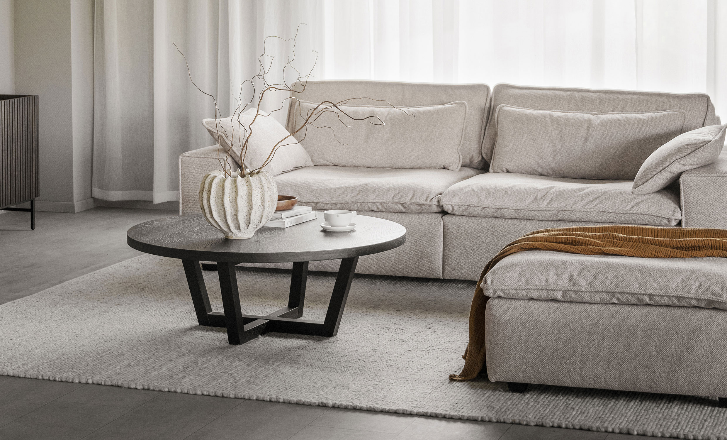 RAWLINS soffa 3-sits Maxi beige