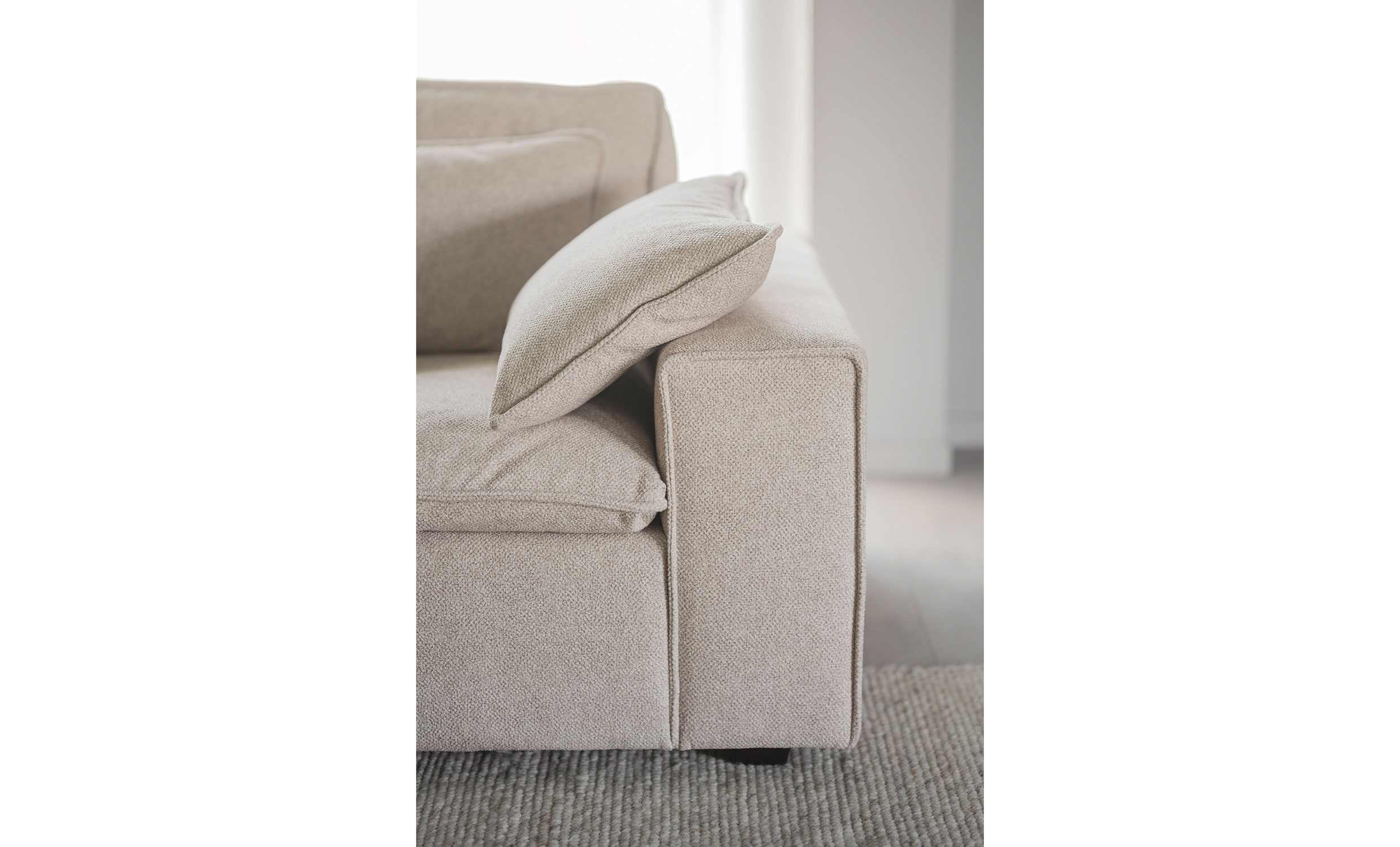 RAWLINS soffa 3-sits beige