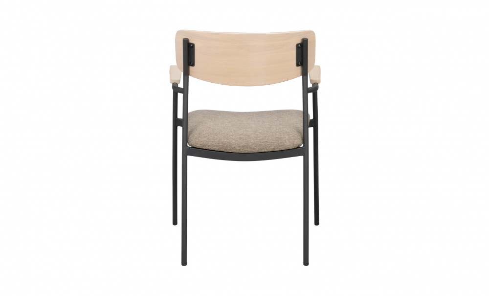 MAYMONT Karmstol Mrkbeige/Vitpigmenterad i gruppen Matplats / Sittmbler / Stolar hos SoffaDirekt.se (123083)