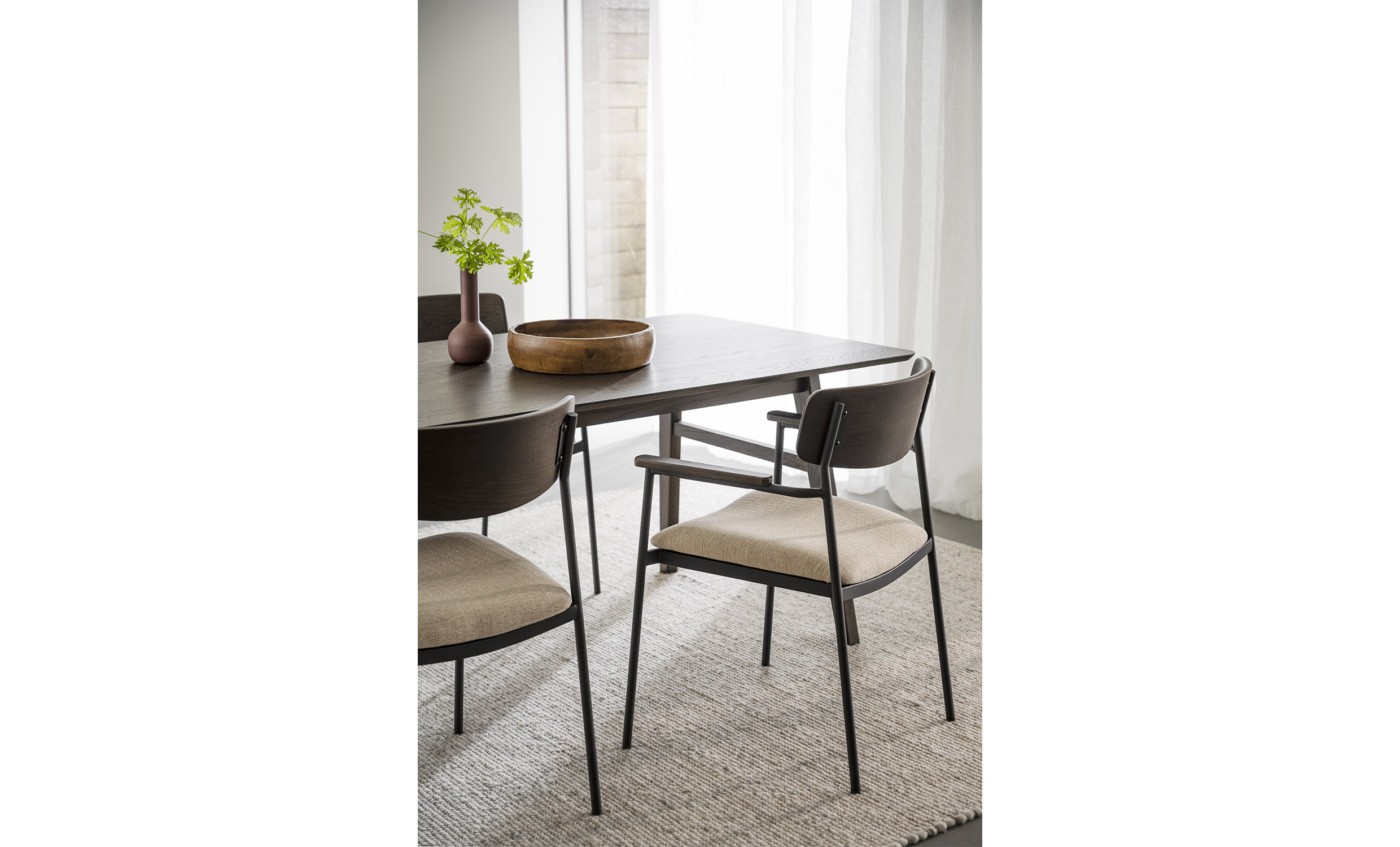 MAYMONT Karmstol Ljusbeige/Brun