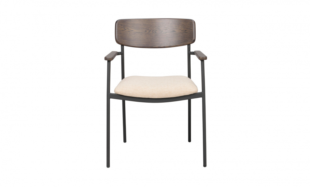 MAYMONT Karmstol Ljusbeige/Brun i gruppen Matplats / Sittmbler / Stolar hos SoffaDirekt.se (123084)