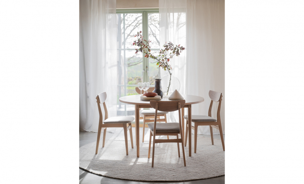 Bild nr 2 (FAIRMOUNT Matbord D120 Vitpig Ek)