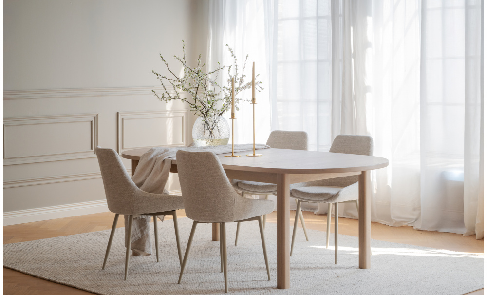 Bild nr 2 (GIFFORD Matbord 220 Vitpig Ek)