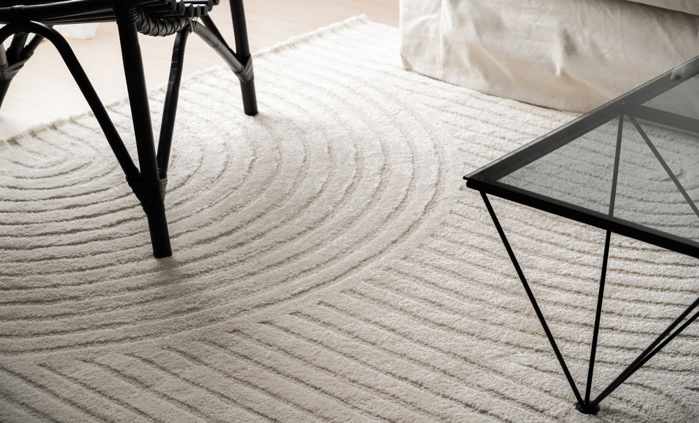 TOKYO Matta 200x290 Vit i gruppen Mattor & Textil / Mattor / Wiltonmattor hos SoffaDirekt.se (12694)