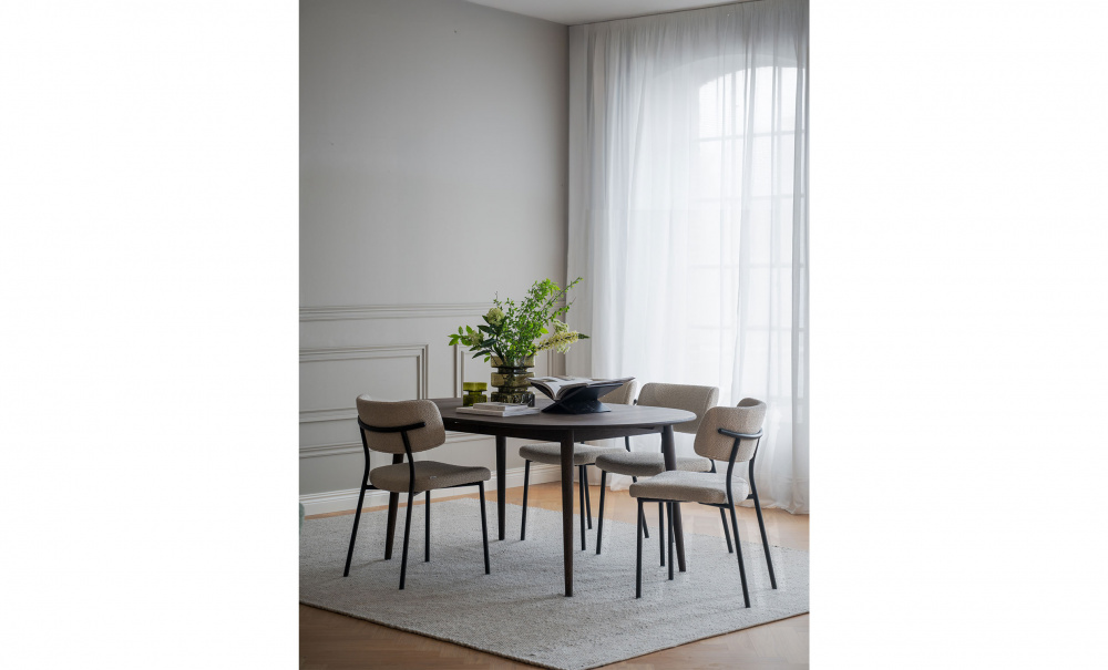 Bild nr 2 (HERBSTER Stol Beige, Metall Svart)