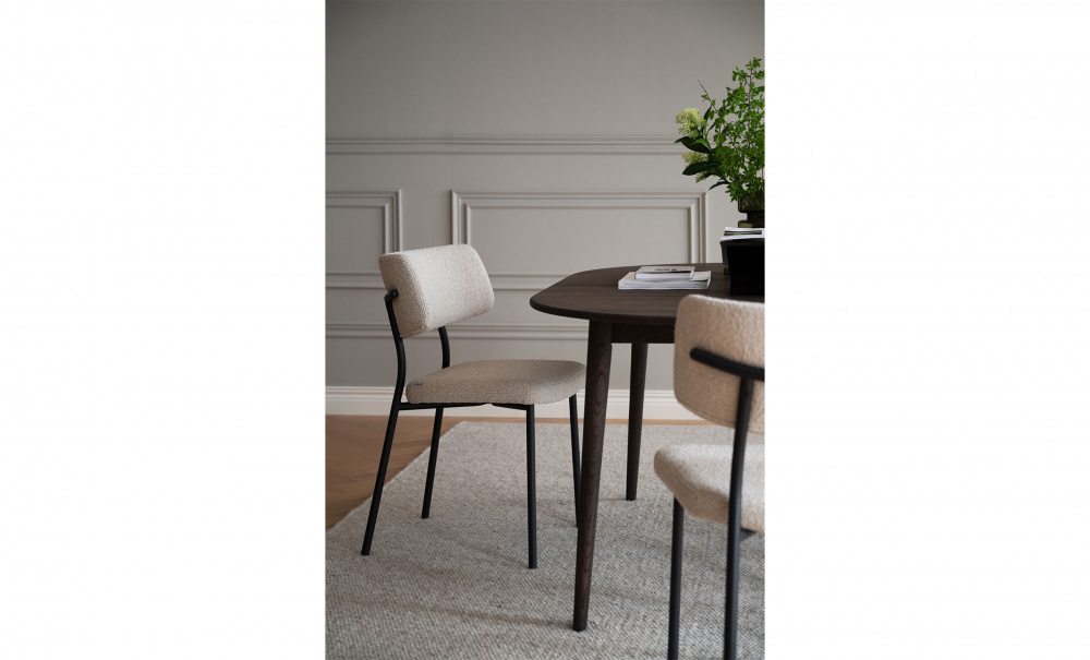 Bild nr 3 (HERBSTER Stol Beige, Metall Svart)