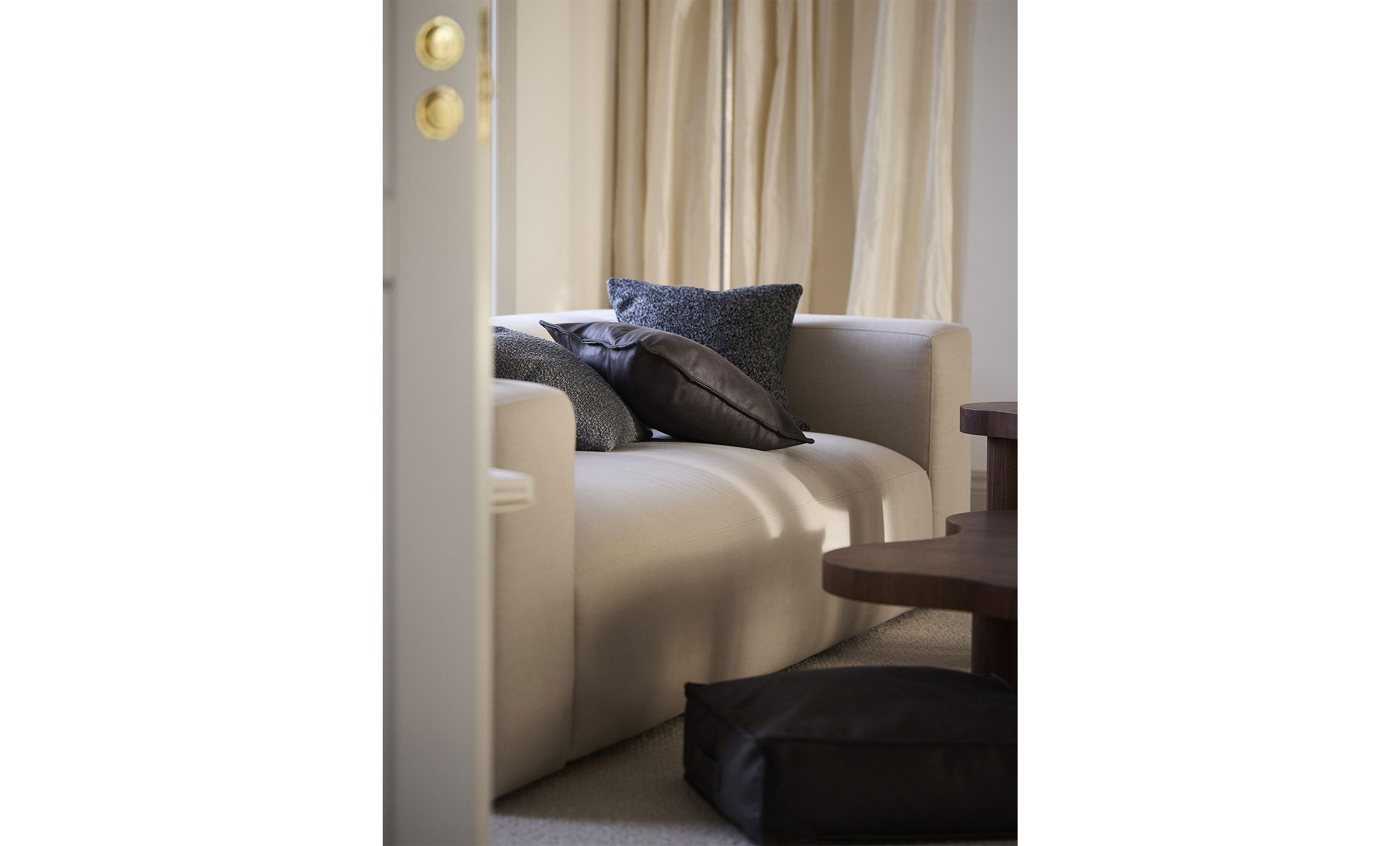 LYCKE Kuddfodral Antracit 45x45cm