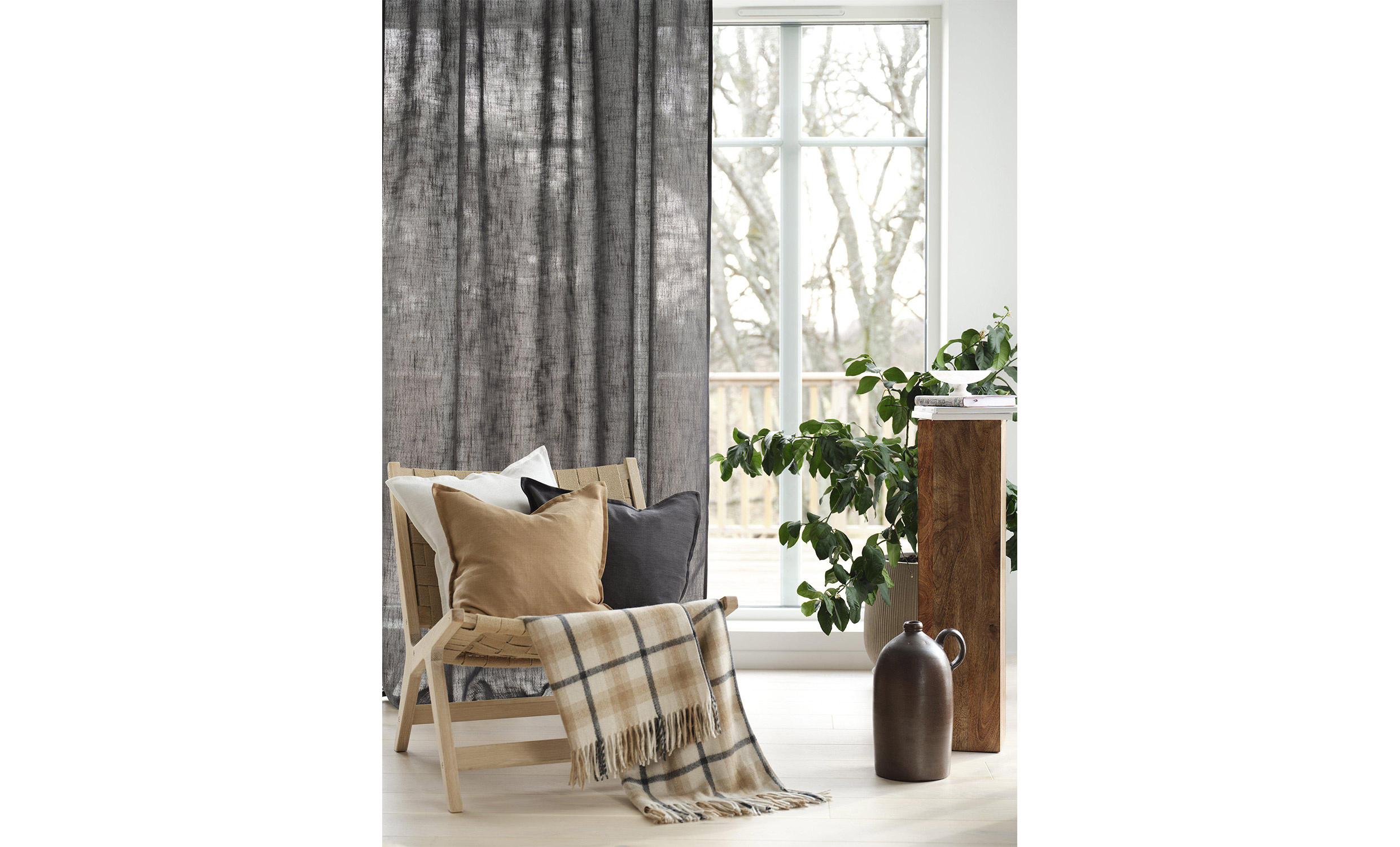 CECIL Kuddfodral 45x45 Offwhite