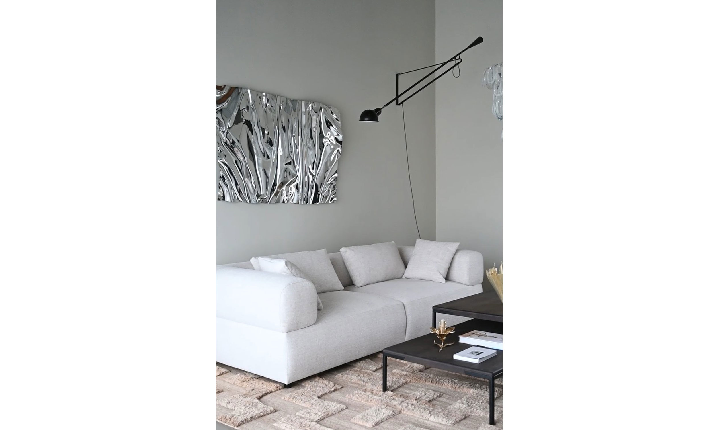FALKNER 3-sitssoffa Ljusbeige