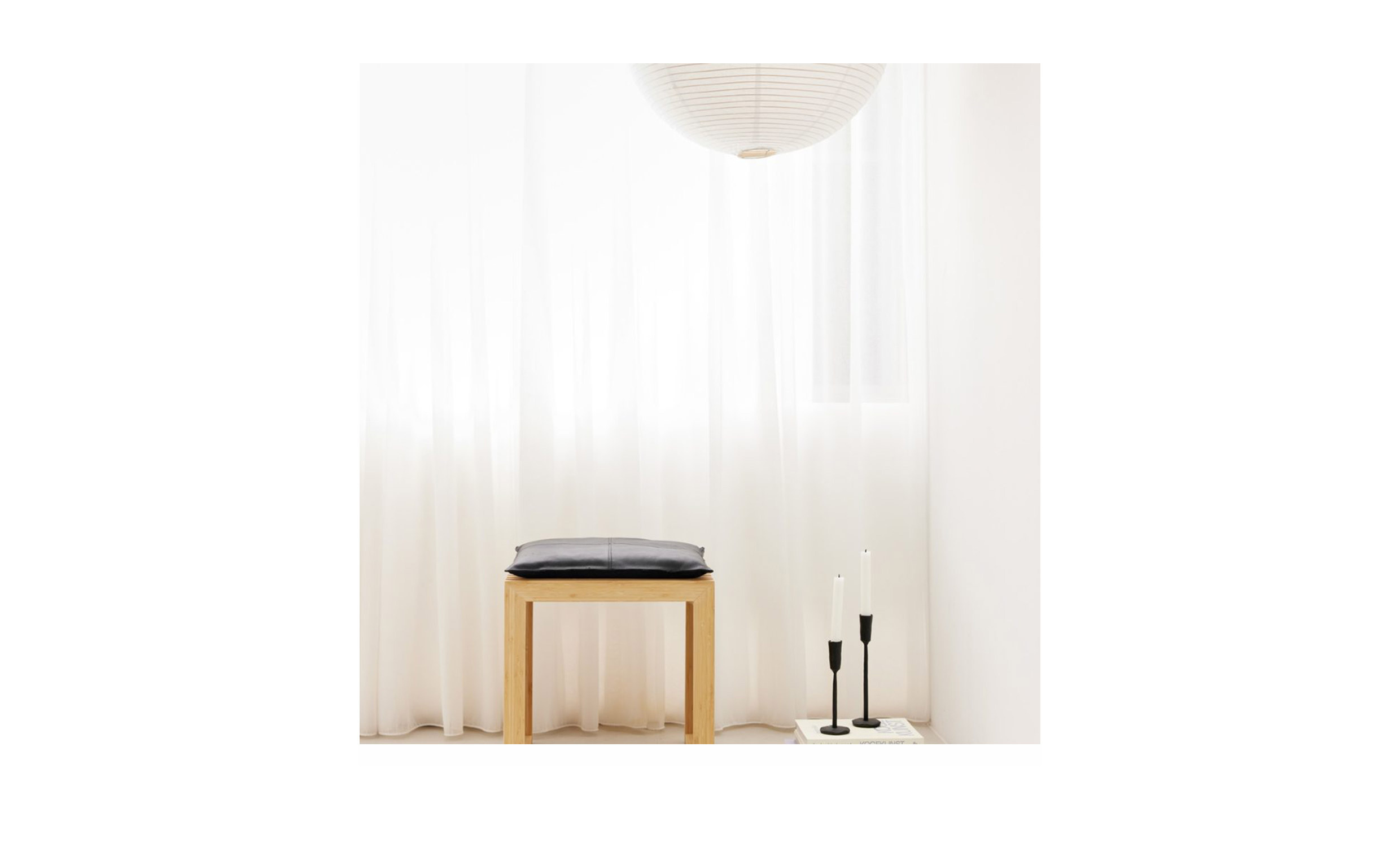 RIB set bambu pall svart skinndyna