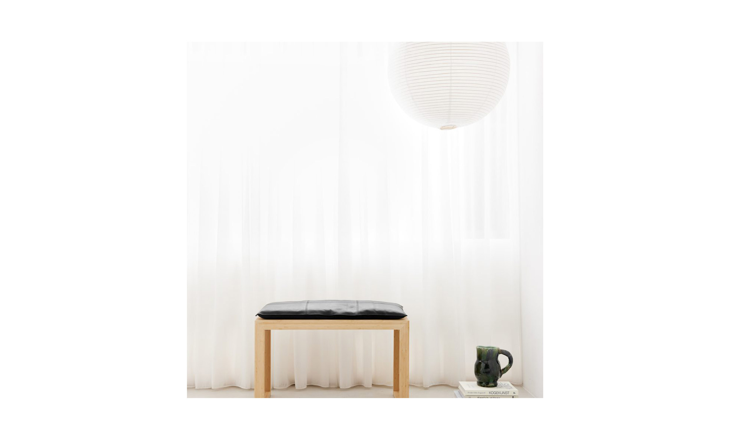 RIB Set Bambu 2-sits Bnk Svart Skinndyna